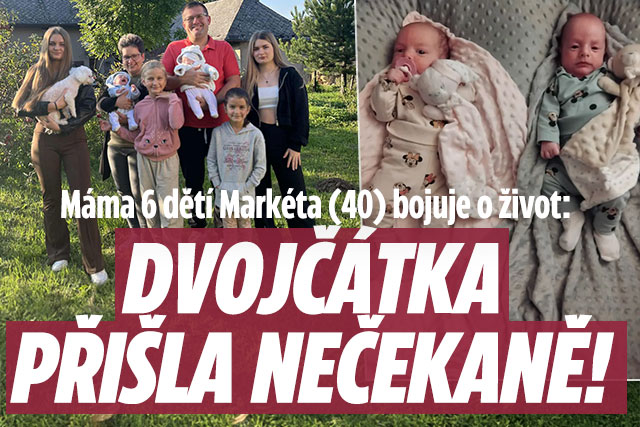 Banner ke žhavému tématu: Máma šesti dětí Markéta bojuje o život: ...