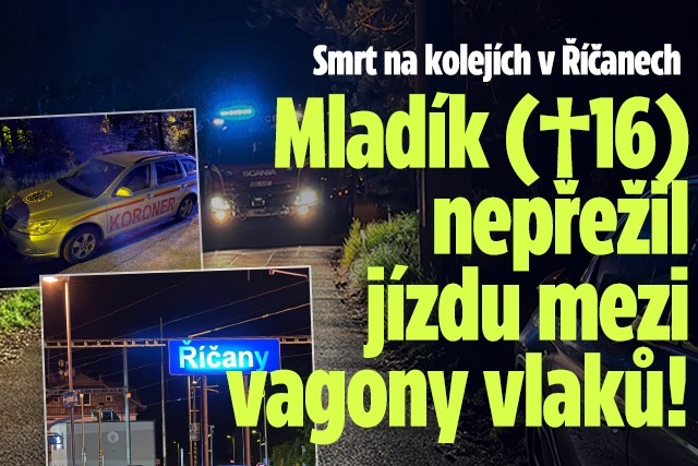 Banner ke žhavému tématu: Hrůza v Říčanech: Mladík (†16) spadl ...