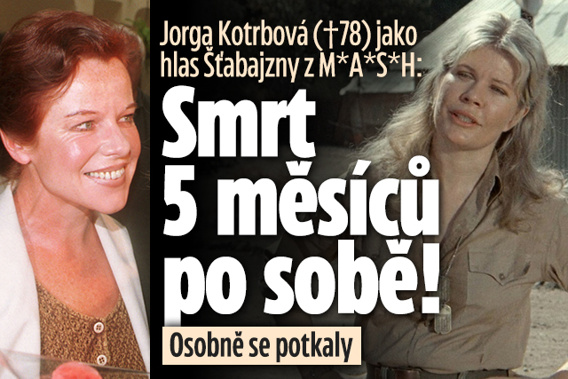 Banner ke žhavému tématu: Jorga Kotrbová jako Šťabajzna z ...