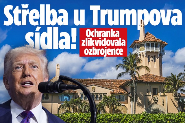 Banner ke žhavému tématu: Střelba u Trumpova sídla! Ochranka ...