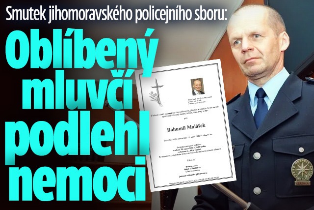 Banner ke žhavému tématu: Sbohem, Bobe! Zemřel mluvčí policistů z ...