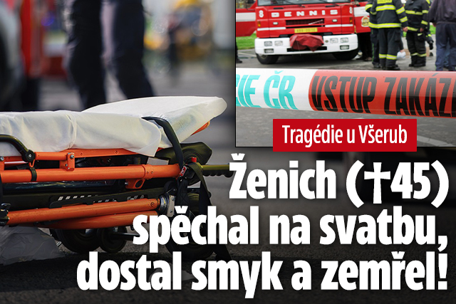 Ženich spěchal na svatbu, dostal u Všerub smyk a zemřel! 