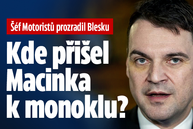 Banner ke žhavému tématu: Kde přišel Macinka k monoklu? Šéf ...