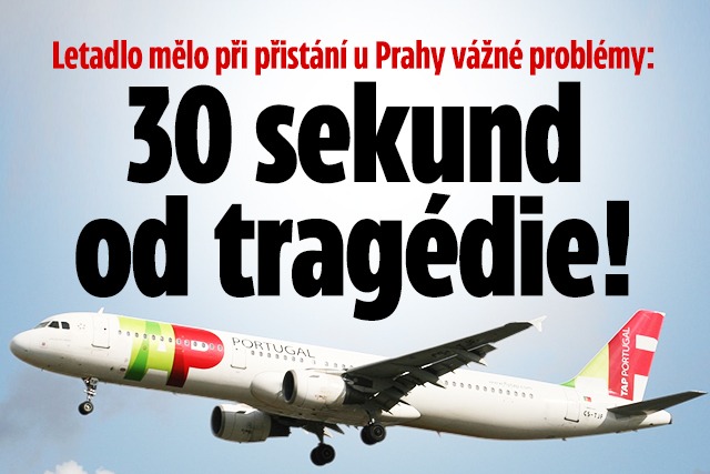 Banner ke žhavému tématu: 30 sekund od tragédie! Letadlo málem ...