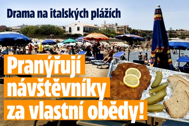 Banner ke žhavému tématu: Drama na italských plážích: Pranýřují ...