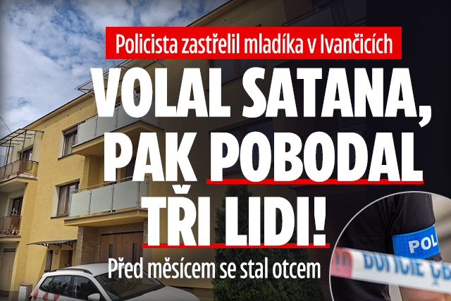 Muž v Ivančicích pobodal 3 lidi, policista ho zastřelil!