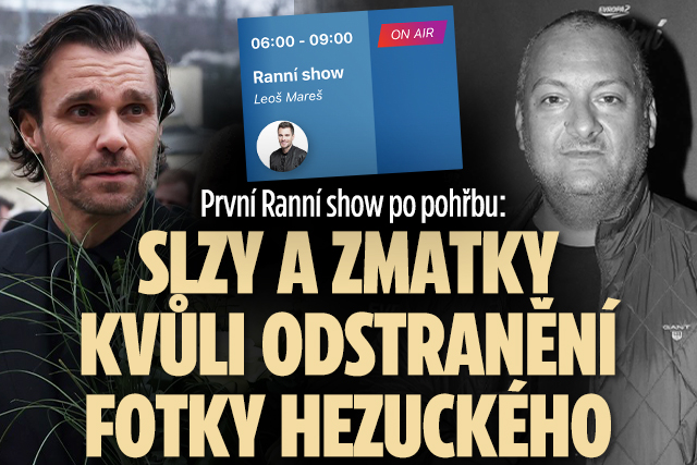 Banner ke žhavému tématu: První Ranní show po pohřbu: Slzy kvůli ...