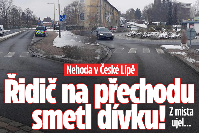 Banner ke žhavému tématu: Řidič na přechodu v České Lípě smetl ...