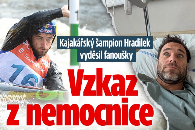 Banner ke žhavému tématu: Kajakářský šampion Hradilek vyděsil ...