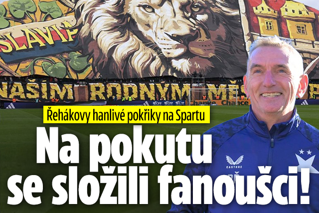 Banner ke žhavému tématu: Fanoušci Slavie se složili na Řehákovu ...