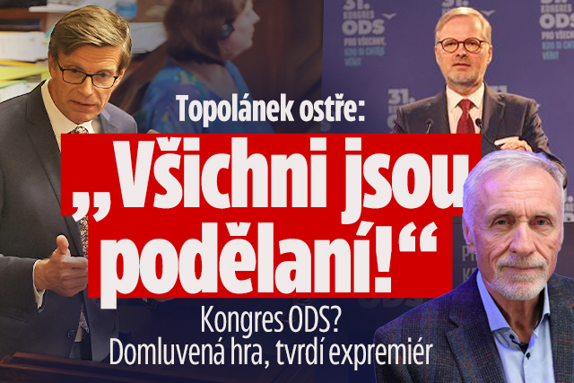 Banner ke žhavému tématu: Topolánek před kongresem ODS: Všichni ...