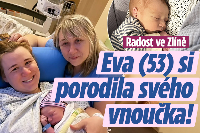 Banner ke žhavému tématu: Radost ve Zlíně: Eva (53) si porodila ...