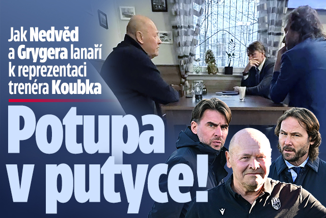 Banner ke žhavému tématu: Jak Nedvěd a Grygera lanaří Koubka: ...