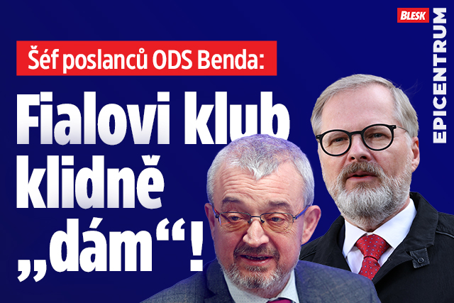 Banner ke žhavému tématu: Šéf poslanců ODS Benda: Fialovi klub ...