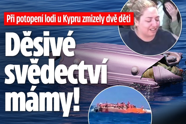 Banner ke žhavému tématu: Při potopení lodi zmizely dvě děti: ...