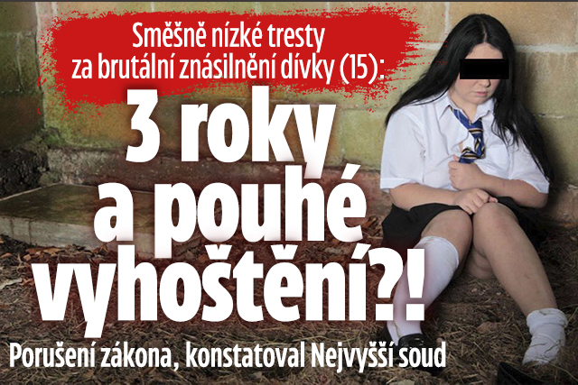 Banner ke žhavému tématu: Směšně nízké tresty za brutální ...