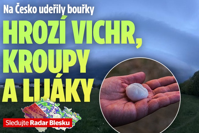 Banner ke žhavému tématu: Bouřky už dorazily do Česka! Hrozí ...