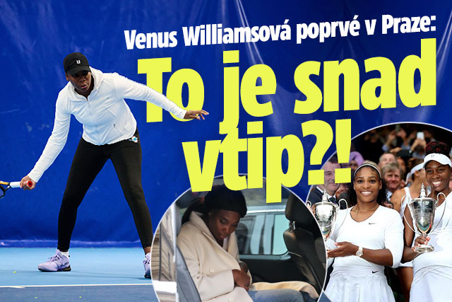 Banner ke žhavému tématu: Venus Williamsová poprvé v Praze: To je ...