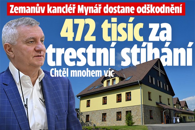 Banner ke žhavému tématu: Stát zaplatí Mynářovi 472 tisíc za ...