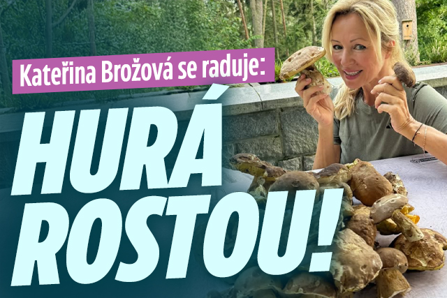 Houbařka Kateřina Brožová se raduje: Hurá rostou!