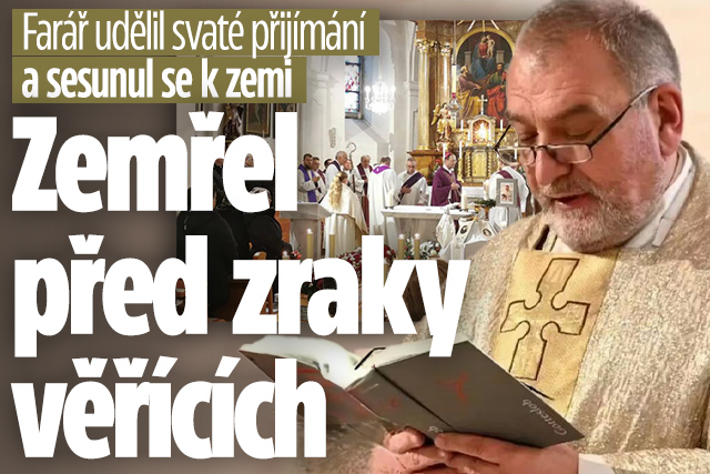 Banner ke žhavému tématu: Farář udělil svaté přijímání a...: ...