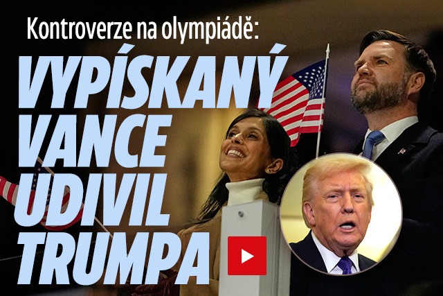 Banner ke žhavému tématu: Vance na olympiádě: Vypískali ho! Trump ...