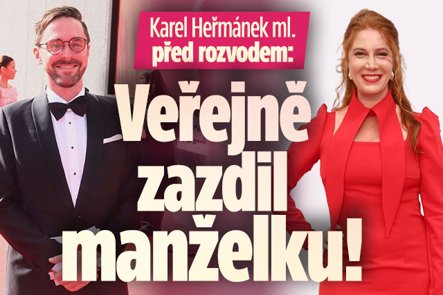 Banner ke žhavému tématu: Karel Heřmánek ml. před rozvodem: ...