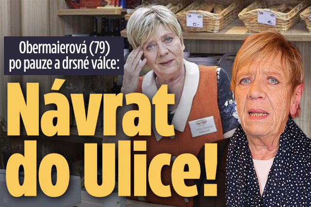 Banner ke žhavému tématu: Obermaierová (79) po pauze a drsné ...