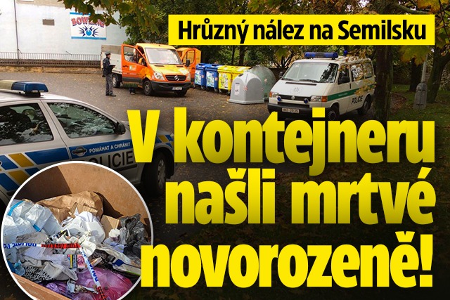 Banner ke žhavému tématu: V kontejneru na Semilsku mělo ležet ...