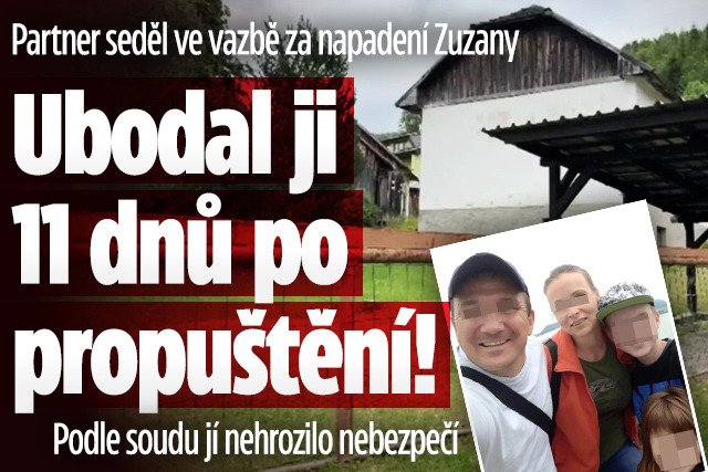 Banner ke žhavému tématu: Partner ubodal Zuzanu: Podle soudu jí ...