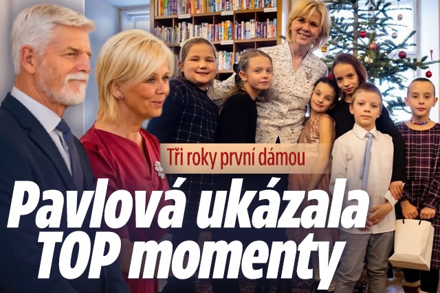 Banner ke žhavému tématu: Tři roky první dámou: Pavlová ukázala ...