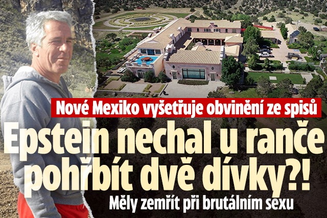 Banner ke žhavému tématu: Nové vyšetřování: Epstein nechal u ...