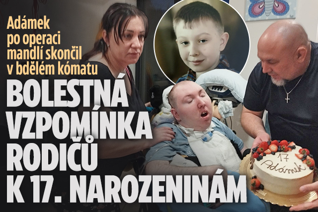 Banner ke žhavému tématu: Adámek skončil v bdělém kómatu: ...