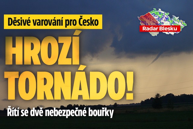 Banner ke žhavému tématu: Varování pro Česko: Hrozí tornádo!