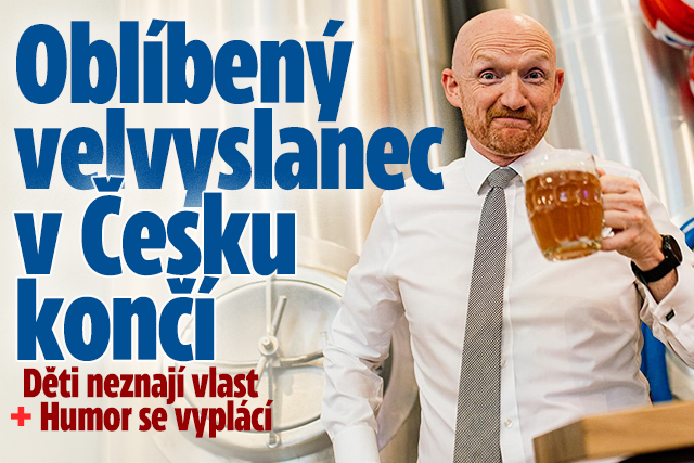 Banner ke žhavému tématu: Oblíbený velvyslanec v Česku končí: ...