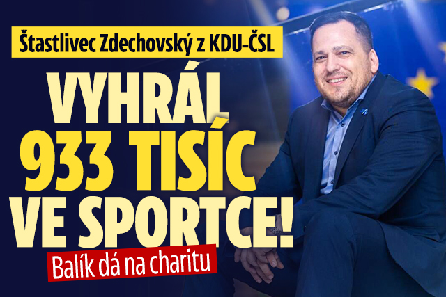Banner ke žhavému tématu: Výhra 933 tisíc ve Sportce: Zdechovský ...
