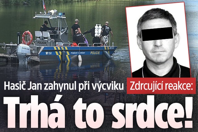 Banner ke žhavému tématu: Hasič Jan (†42) zemřel při výcviku: ...