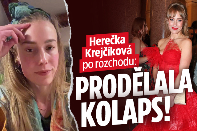 Herečka Aneta Krejčíková po rozchodu: Prodělala kolaps! 
