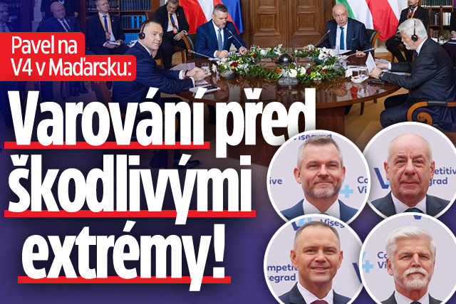 Banner ke žhavému tématu: Pavel na setkání V4: Varování před ...