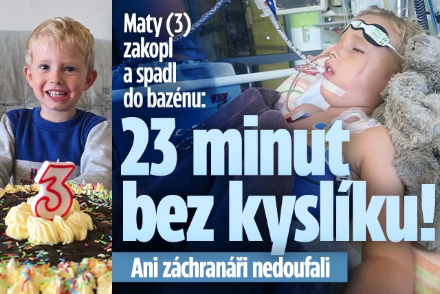 Banner ke žhavému tématu: Maty (3) zakopl a spadl do bazénu: 23 ...