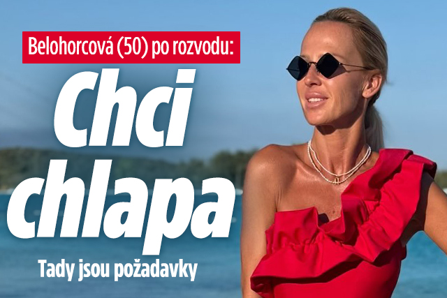 Banner ke žhavému tématu: Belohorcová chce po rozvodu nového ...