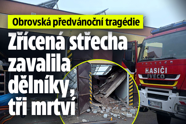Banner ke žhavému tématu: Předvánoční tragédie: Střecha zavalila ...