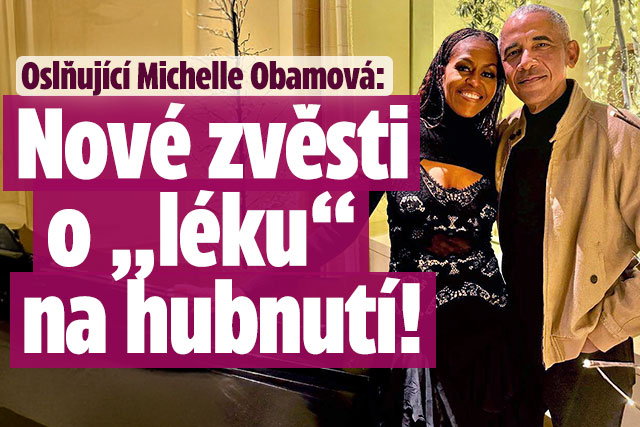 Banner ke žhavému tématu: Pohublá Obamová oslnila v šatech, ...