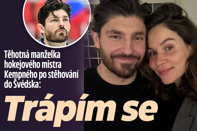 Banner ke žhavému tématu: Těhotná manželka Kempného po stěhování ...
