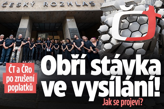 Banner ke žhavému tématu: ČT a ČRo po návrhu na zrušení poplatků: ...