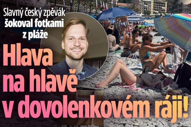 Banner ke žhavému tématu: Český zpěvák šokoval fotkami z pláže: ...