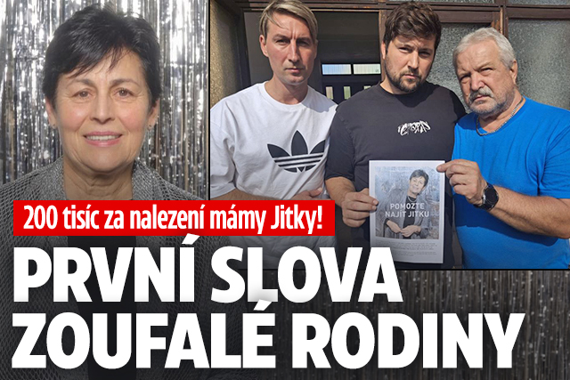 Banner ke žhavému tématu: 200 tisíc za nalezení mámy Jitky! První ...