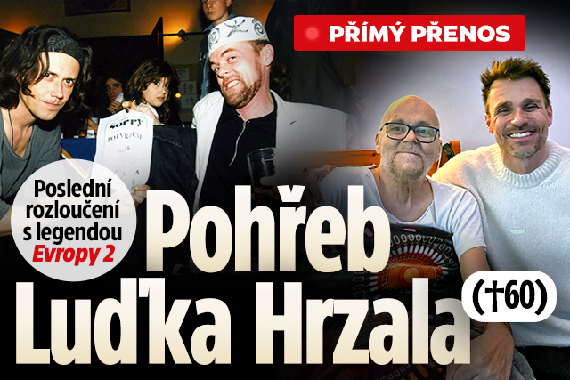 Banner ke žhavému tématu: Pohřeb Luďka Hrzala (†60), legendy ...