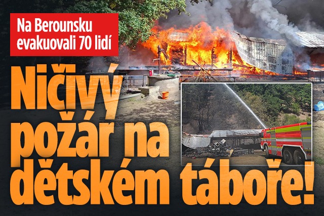 Banner ke žhavému tématu: Na Berounsku evakuovali dětský tábor: ...