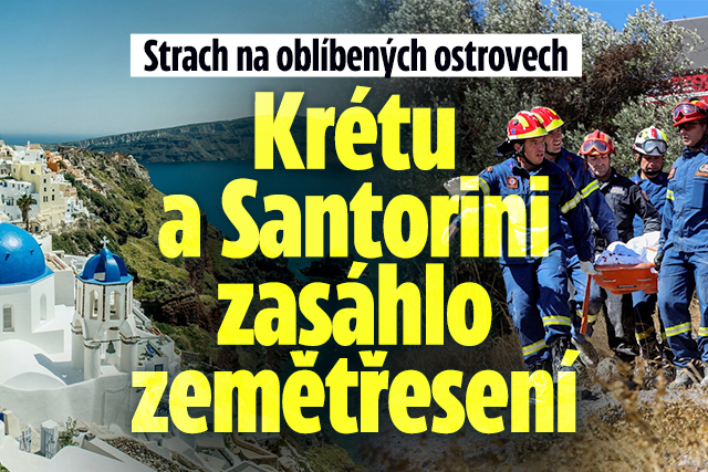 Krétu a Santorini zasáhlo silné zemětřesení!